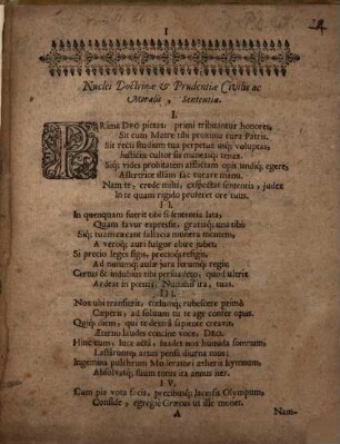 Sententia nuclei doctrinae et prudentiae civilis ac moralis