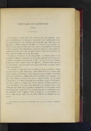 L'Élevage De L'Autruche.