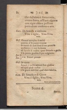 Atto Terzo. / Dritte Abhandlung: Scena 6.