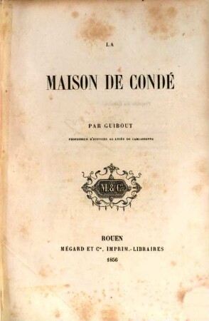 La maison de Condé