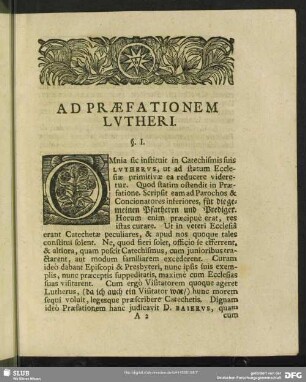 Ad Praefationem Lutheri