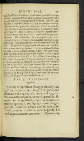 Cap. 5. De Axiomate copulato.