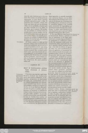 Caput IV. Quod sit fundamentum solidum huius decicionis et declarationis.