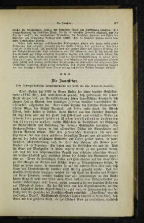 ¬Die¬ Investitur : eine krichengeschichtliche Unterrichtsstunde