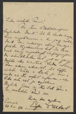 Brief an Karl Klindworth : 28.05.1890