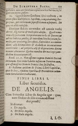 [I. Locus] De Angelis.