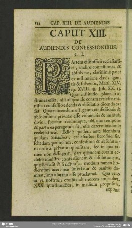 Caput XIII. De Audiendis Confessionibus