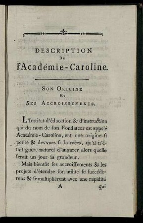 Son Origine Et Ses Accroissements