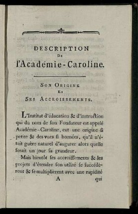 Son Origine Et Ses Accroissements