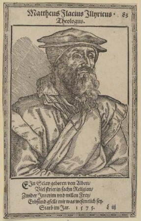 Bildnis des Mattheus Flacius