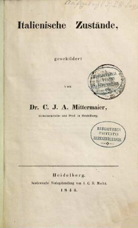 Italienische Zustände