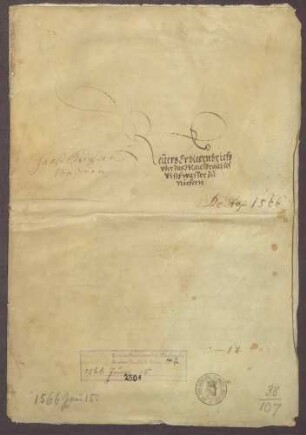 Erblehen-Revers des Hans Greiß zu Dürrn gegen den markgräflichen Kanzler Martin Achtsynit [Amelius] von Niefernburg über das Fischwasser zu Niefern