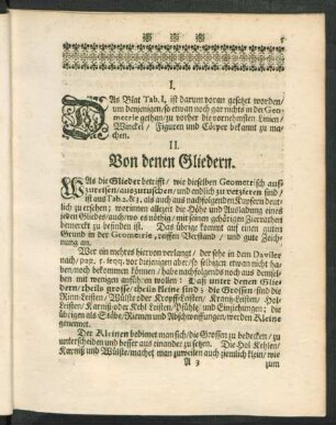 II. Von denen Gliedern