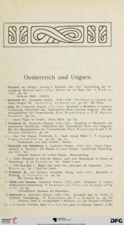 Oesterreich und Ungarn (Nr. 1-530)