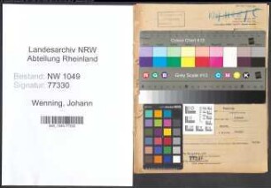 Entnazifizierung Johann Wenning , geb. 15.09.1895 (Schuhmachermeister)