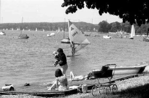 Herrsching: Strandbetrieb am Sonntag