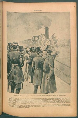 Efeméride - 30 agosto de 1857, inauguración del Ferrocarril Oeste, primera vía férrea de la República