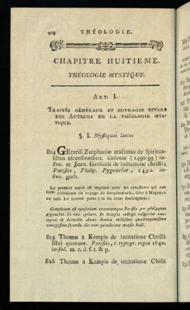 204-227, Chapitre Huitieme. Theologie Mystique.