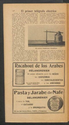 El primer telégrafo eléctrico