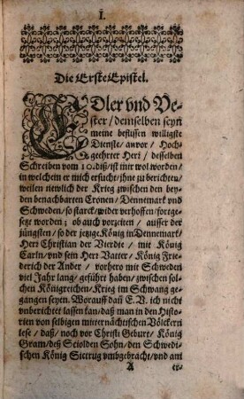 Das ... Hundert Episteln, oder Sendschreiben, Von vnterschiedlichen, Politischen, Historischen vnd andern Materien, vnd Sachen, 5