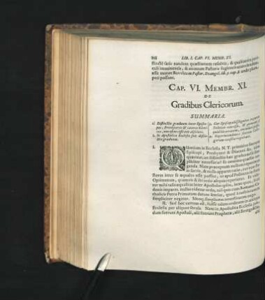 Membr. XI. De Gradibus Clericorum.