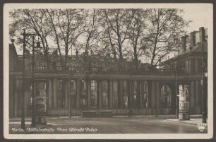 Ansichtskarte Wilhelmstraße, Prinz-Albrecht-Palais