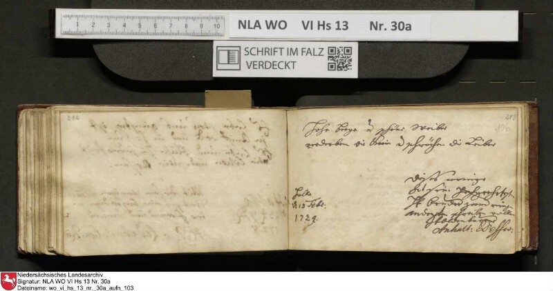 Stammbuch des U. J. Schrader aus Hannover