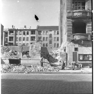 Negativ: Trümmer, Schöneberg, 1950