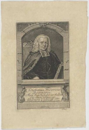 Bildnis des Christianus Fridericus Boernerus