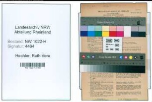 Entnazifizierung Ruth Vera Hechler , geb. 27.12.1922 (Arzthelferin)