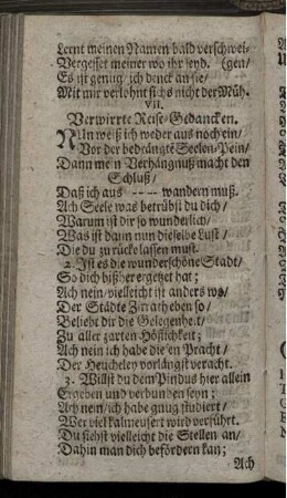 VII. Verwirrte Reise-Gedancken