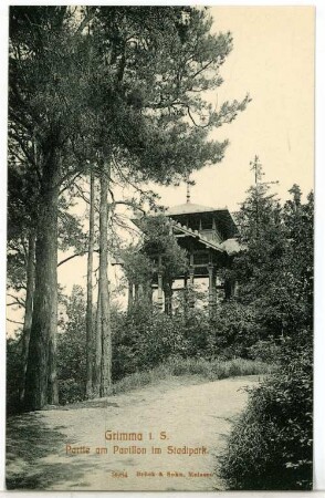 Grimma. Am Pavillon im Stadtpark