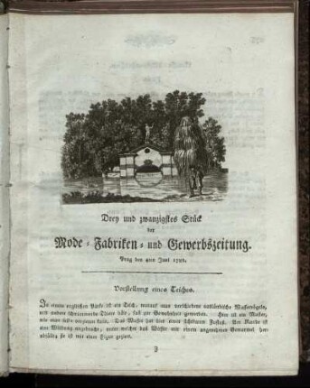 Drey und zwanzigstes Stück. Prag den 4ten Juni 1788.