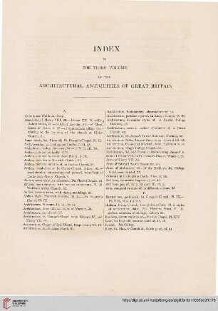 Index to the third volume