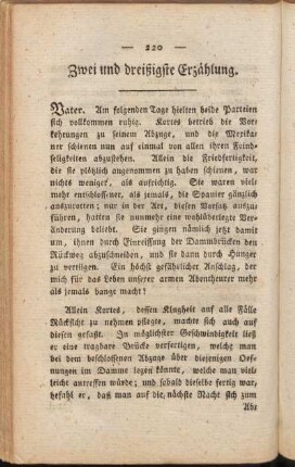 Zwei und dreissigste Erzählung