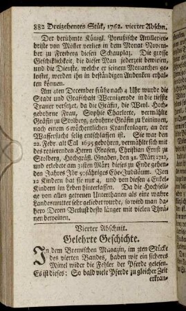 Vierter Abschnit. Gelehrte Geschichte.