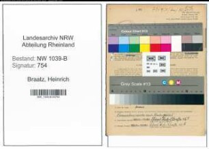 Entnazifizierung Heinrich Braatz , geb. 11.04.1895 (Angestellter)