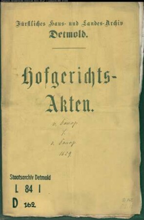 von Donop, Philipp zu Borkhausen gegen Christoph von Donop zu Maspe - Schuldforderung