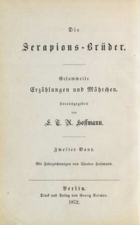 Bd. 2: E. T. A. Hoffmann's gesammelte Schriften
