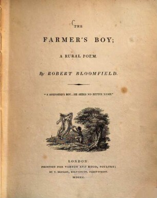 The Farmer's Boy : A Rural Poem