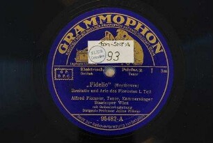 "Fidelio" : Rezitativ und Arie des Florestan; I. Teil / (Beethoven)