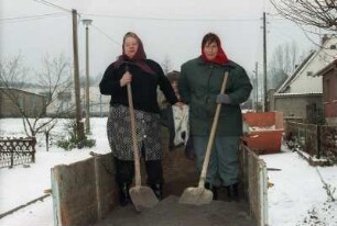 ABM-Maßnahme Schneeschieben, in Beendorf