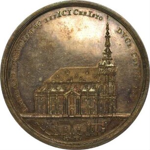 Prinz Xaver und Kurfürst Friedrich August III. - Grundsteinlegung der Kreuzkirche in Dresden