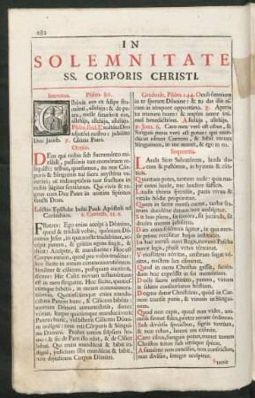In Solemnitate SS. Corporis Christi