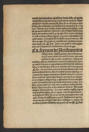Ca. sextum de Arithmetica