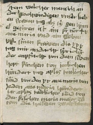 Marienandacht von Mariä Himmelfahrt an für dreissig Tage