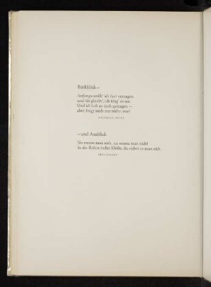 Rückblick - und Ausblick