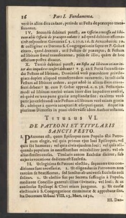 Titulus VI.