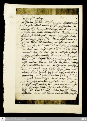 Brief von August Hermann Francke an [Paul Anton ?].