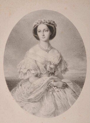Bildnis von Adelheid (1835-1900), Herzogin von Schleswig-Holstein-Sonderburg-Augustenburg